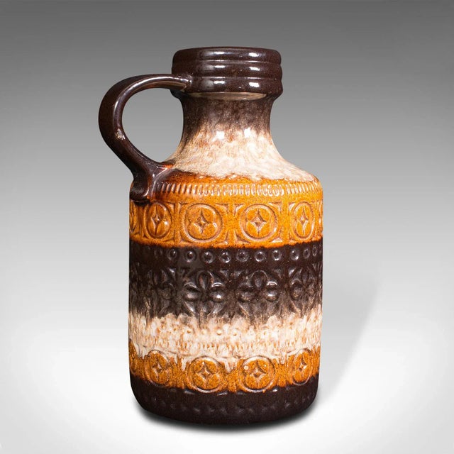 1960s Vintage German Ceramic Decorative Jug For Sale - Image 10 of 10