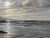 Late 20th Century Beach Seascape Painting of the Devon Coastline at Sunrise on South Coast of England 1990 Circa For Sale - Image 5 of 14