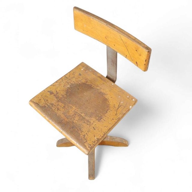 School Bench with Chair from Grythyttan, Early 20th Century, Set of 2 For Sale - Image 3 of 7