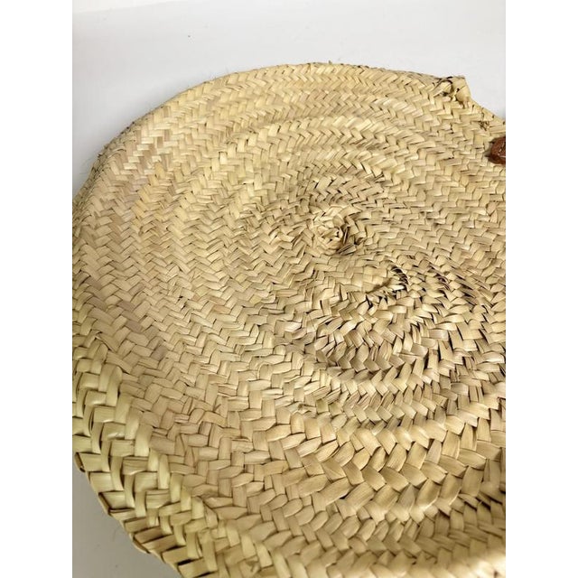 20th Century Bohemian Rattan and Leather Bag, France For Sale - Image 11 of 13