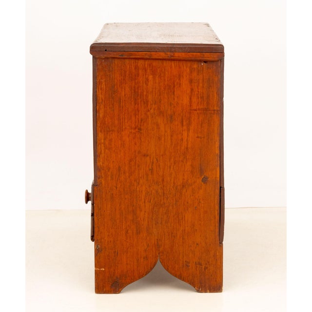 Brown American Pine Mule Chest, Circa 1800 For Sale - Image 8 of 9