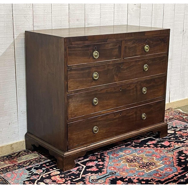 Antique English Mahogany Chest of Drawers, 1800s For Sale - Image 18 of 18