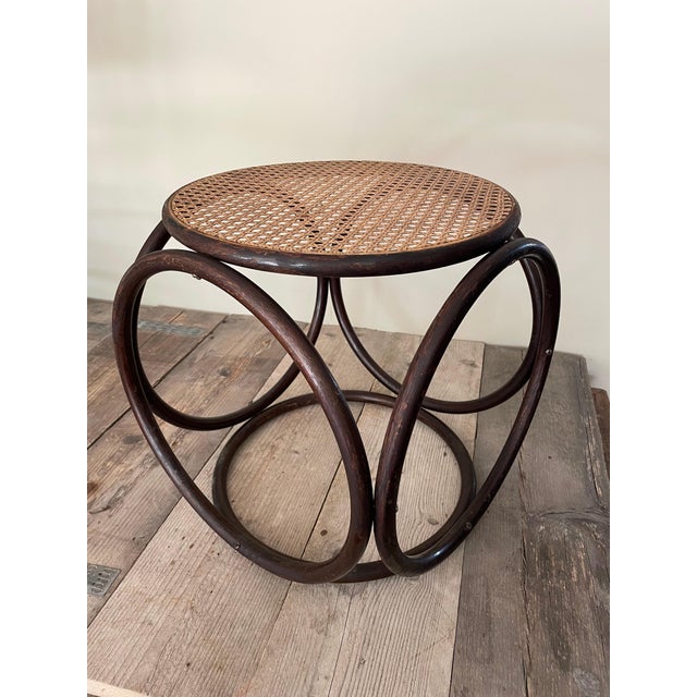 Tan Ottoman or Stool, 1890s For Sale - Image 8 of 8