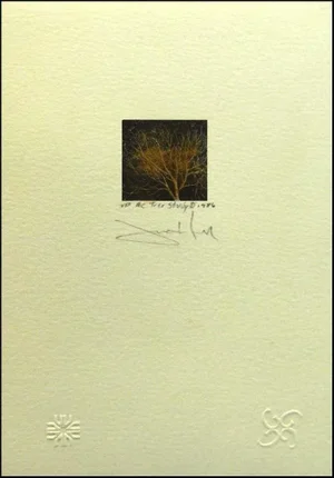 1980s Frank Howell "Tree Study Ii" Hand Signed Lithograph on Paper