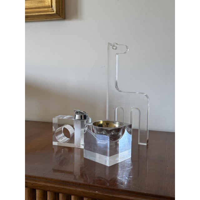 Acrylic Giraffe Sculpture by Silvio Russo for Guzzini, Italy, 1970s For Sale - Image 12 of 13