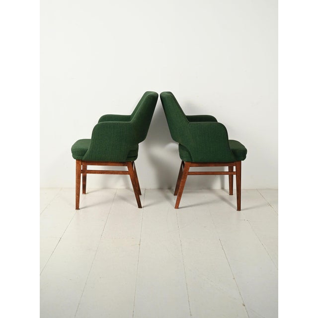 Green Oslosund Armchairs from Kinnarps, 1950s, Set of 2 For Sale - Image 10 of 10