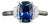 1.97 Ct Gia Certified Natural Sapphire & Diamond Ring Size 6.5 For Sale