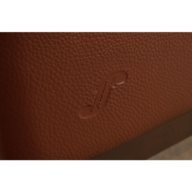 Formenti Italian Leather Loveseat For Sale - Image 14 of 18