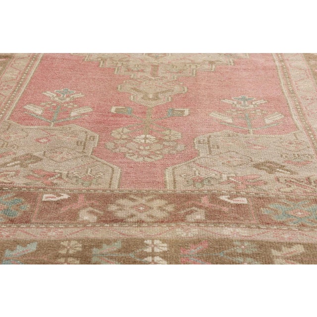 Mid 20th Century Vintage Turkish Oushak Rug, 04'06 X 08'06 For Sale - Image 5 of 10
