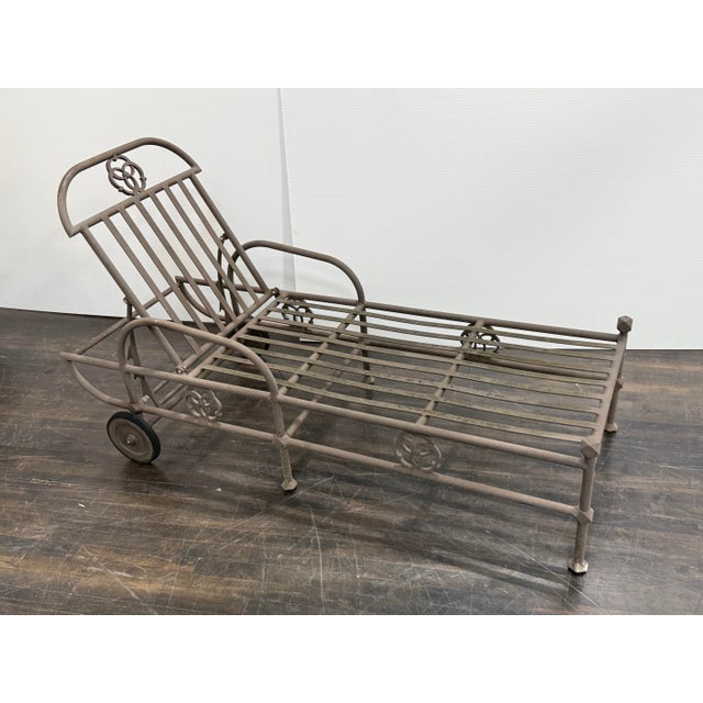 Gray Terra Furniture Renaissance Outdoor Chaise For Sale - Image 8 of 12