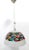 Postmodern White and Colored Blown Glass and Chrome-Plated Metal Pendant Light from La Murrina, 1980s For Sale - Image 11 of 11
