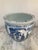 Blue and White Porcelain Asian Cache Pot For Sale - Image 4 of 10
