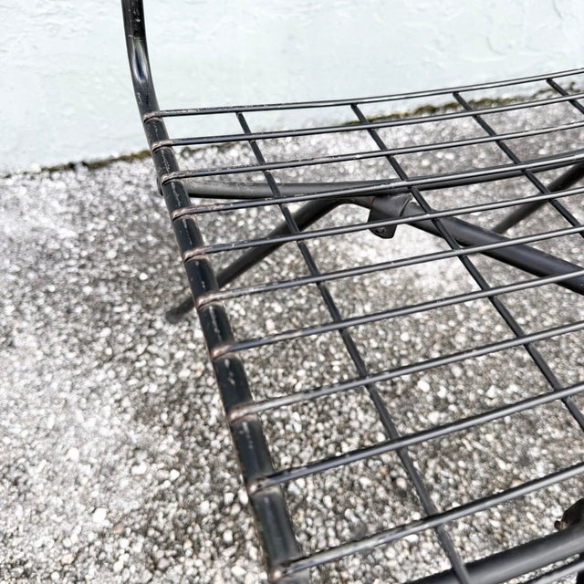 Mid-Century Modern Black Wire Side Chairs Designed by John Keal for Pacific Iron - Set of 4 For Sale - Image 9 of 11