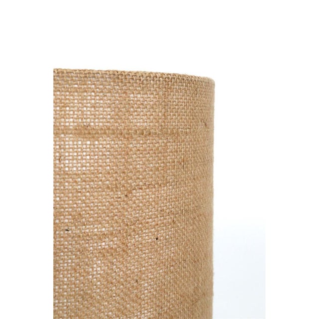 Textile Danish Ceramic Model 972 Table Lamp with Jute Lampshade from Søholm, 1970s For Sale - Image 7 of 15
