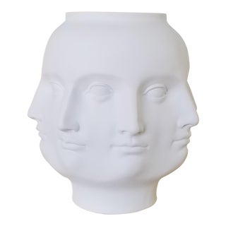 Fornasetti Style Surrealist Dora Maar Perpetual Face Vase / Planter For Sale