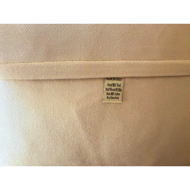 Vintage Turkish Wool Medallion Pillow For Sale - Image 12 of 12