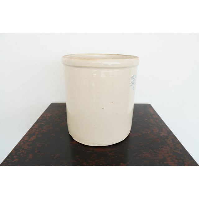 Ceramic Vintage Love Field Potteries Dallas Texas Stoneware Crock No. 6 For Sale - Image 7 of 14