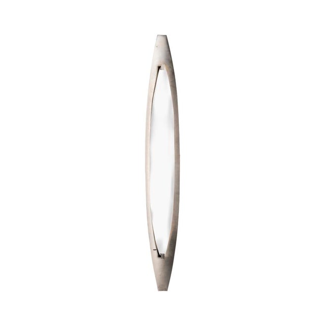 Fontana Arte Model 2254 Wall Lamps in Nickel-Plated Brass and Satin Glass by Max Ingrand for Fontana Arte, 1950s-1960s, Set of 2 For Sale - Image 4 of 4