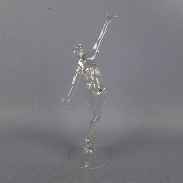 Glass Sculpture of Ballerina by Amanzio Bormioli, 20th Century For Sale - Image 4 of 17