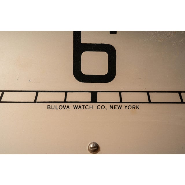 Vintage Bulova Observatory Time Clock Salesman Sample For Sale - Image 14 of 18
