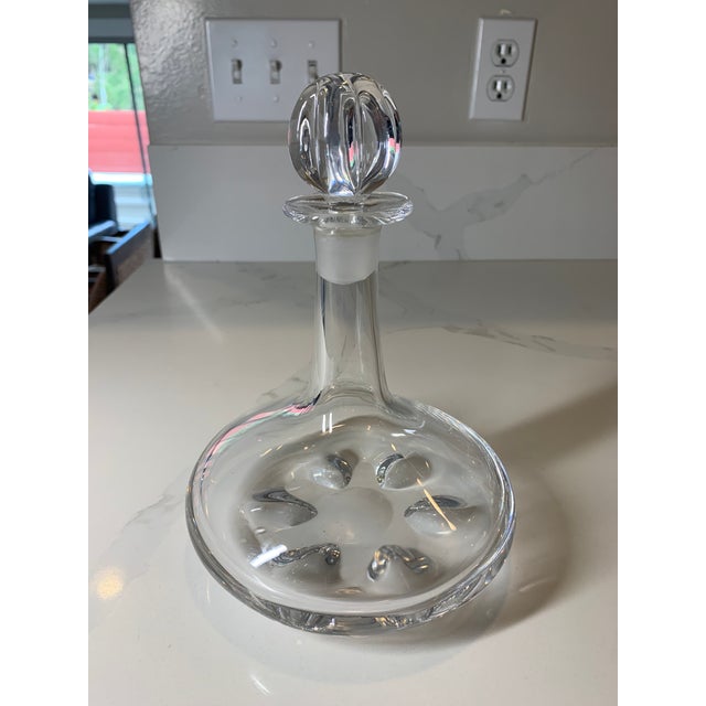 Vintage Orrefors Crystal Ship Decanter Chairish
