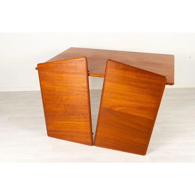 Vintage Danish Teak Drop Leaf Dining Table, 1950s For Sale - Image 14 of 18