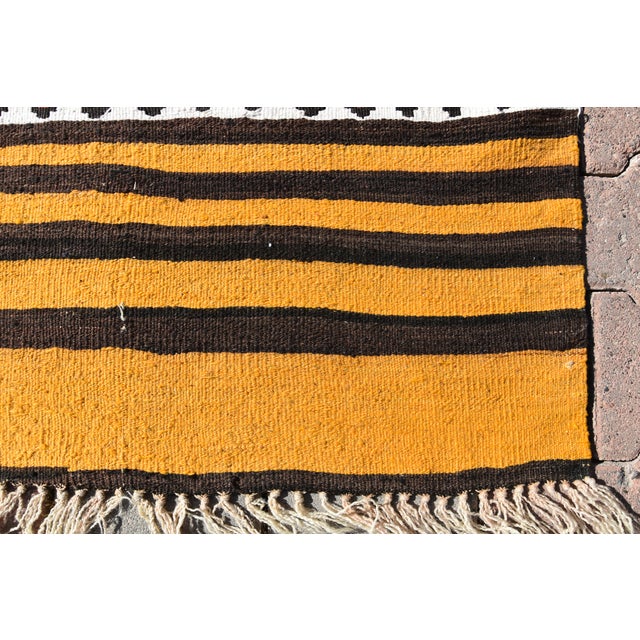 Textile 1970s Scandinavian Hand Knotted Colorful Runner For Sale - Image 7 of 10