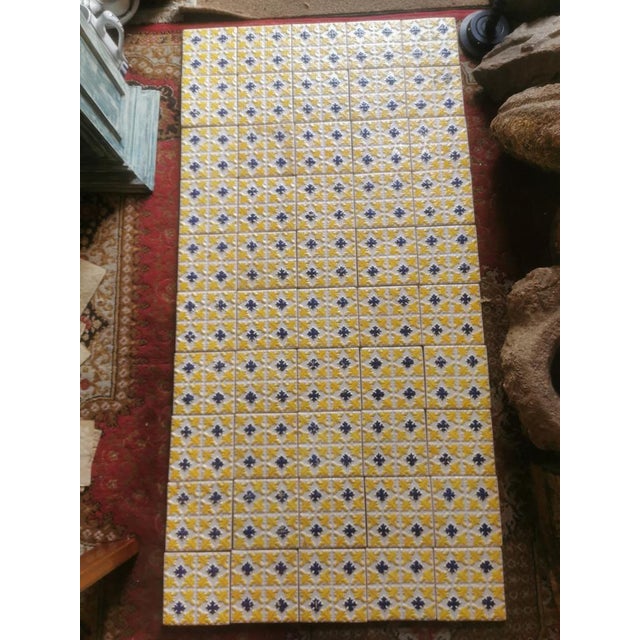 Portuguese Handmade Fifty Tile Panel For Sale - Image 14 of 18