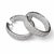 Mid-Century Modern Mid 20th Century 18k White Gold Odelia Diamond Hoop Earrings, Pair For Sale - Image 3 of 4