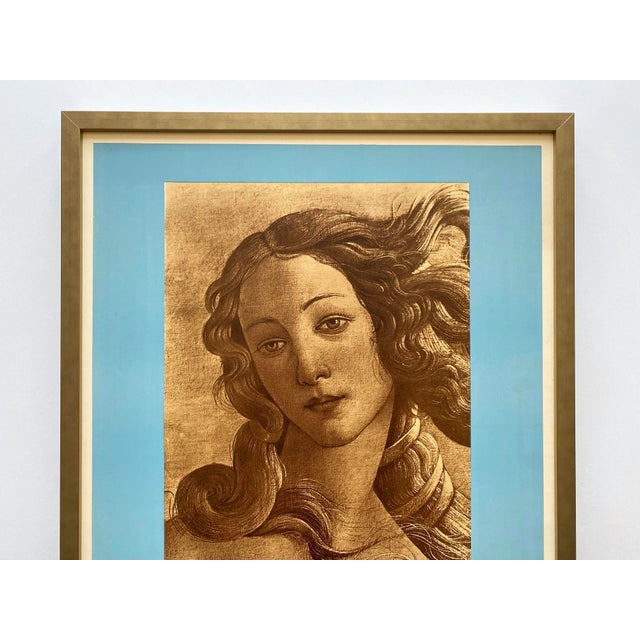 This very rare vintage 1935 Mourlot fine art lithograph print Art Deco custom framed " L'Art Italien " Paris exhibition...
