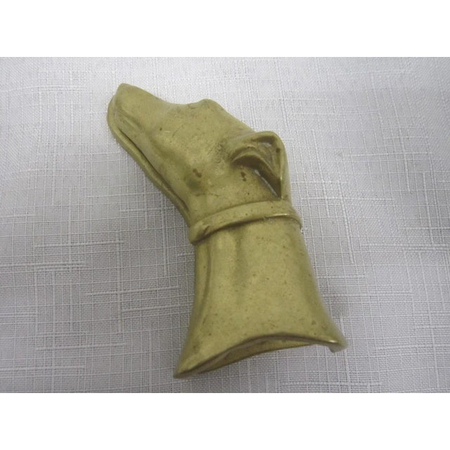 1950s Brass Greyhound Desk Clip For Sale - Image 5 of 7
