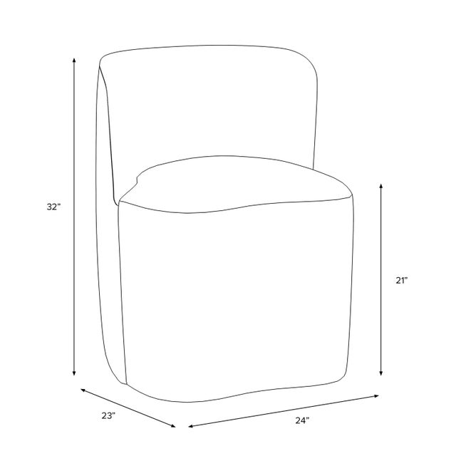 Transitional Stoffer Home x Cloth & Company Gail Dining Chair in Francie Tan For Sale - Image 3 of 6