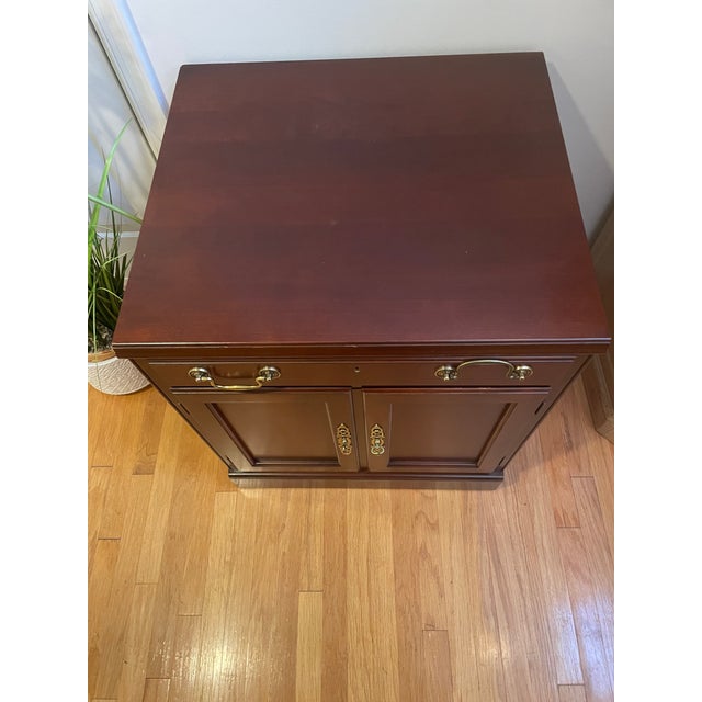 Drexel Heritage Drexel Heritage Solid Wood Accent Cabinet / Nightstand - Like New Condition For Sale - Image 4 of 8