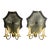 1930s Gilt Bronze and Mirror Sconces For Sale
