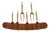 #3679 Corn Cob Skewers Forks with Leather Holder attributed to Carl Auböck, Vienna, Austria, 1930s, Set of 7 For Sale