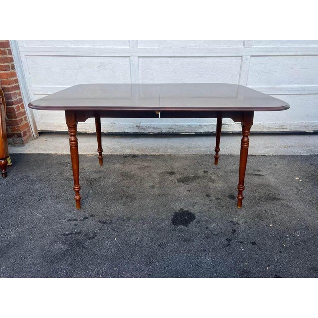 Late 20th Century Hitchcock Dining Table With 2 Leaves. Chairish