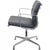 EA208 Chair in Black Leather by Charles Eames, 2000s For Sale - Image 11 of 17