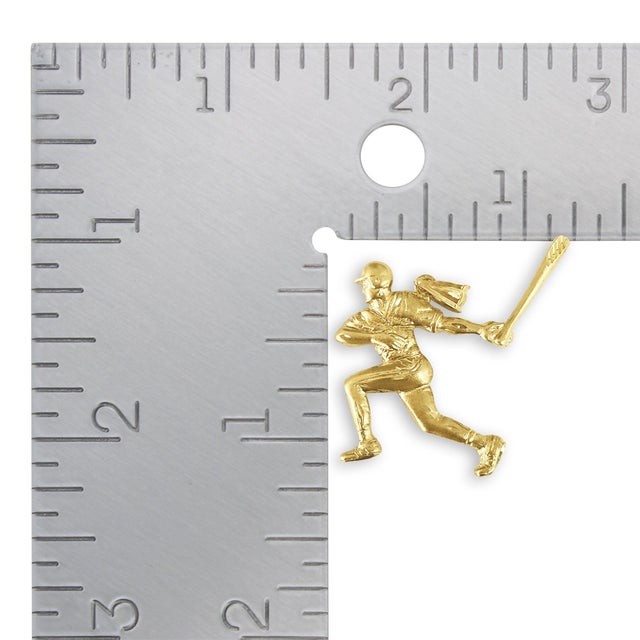 Contemporary Baseball Player Swinging Charm For Sale - Image 3 of 3