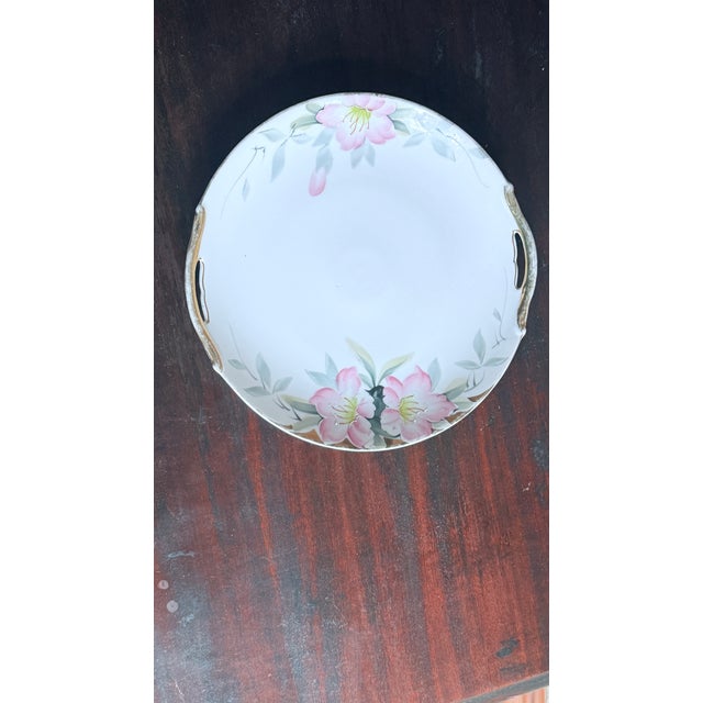 Antique, Early 20th Century Noritake Japan Azalea Porcelain Serving Plate For Sale - Image 9 of 10