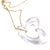 Mid 20th Century Mid 20th Century Tiffany & Co. Peretti Yellow Gold Large Open Heart Rock Crystal Necklace For Sale - Image 5 of 9