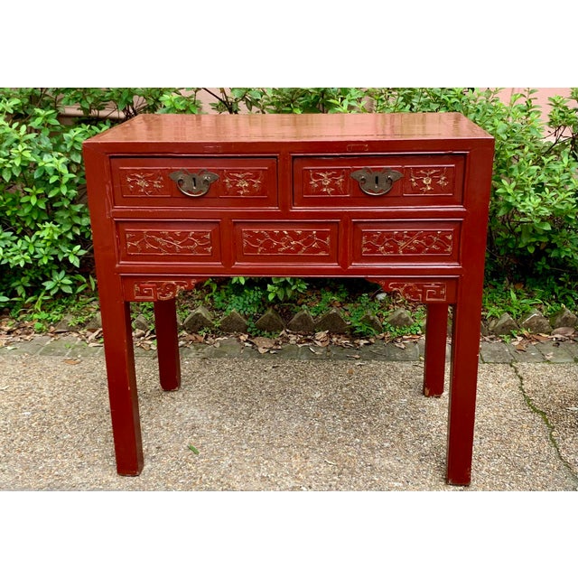Antique Chinese Lacquered Writing Desk Chairish