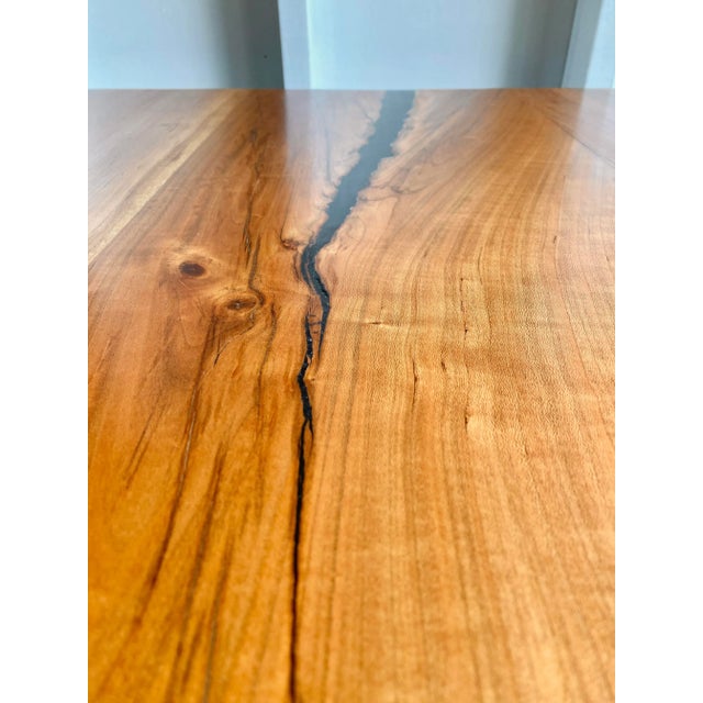 Artisan Made Live Edge Modern Dining Table For Sale In South Bend - Image 6 of 11