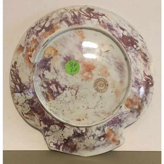 Traditional Antique 19th Century Wedgwood Conchology Pink Moonlight Luster Pearlware Scallop Sea Shell Plate For Sale - Image 3 of 6