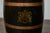Wood English Wooden Barrel, Copper Braces, Royal Coat of Arms Transfer, Circa 1900 For Sale - Image 7 of 12