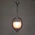 Height: 80 cm. ø: 30 cm. ø glass shade: 20 cm. the lamp is fitted with new wiring and the original bayonet socket with an...
