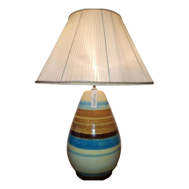 Ceramic Lamp with Côte d'Azur France Decor by Hubert Olivier, 1990s For Sale - Image 18 of 18