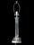 Transparent Modern Lucite Column Table Lamp For Sale - Image 8 of 10