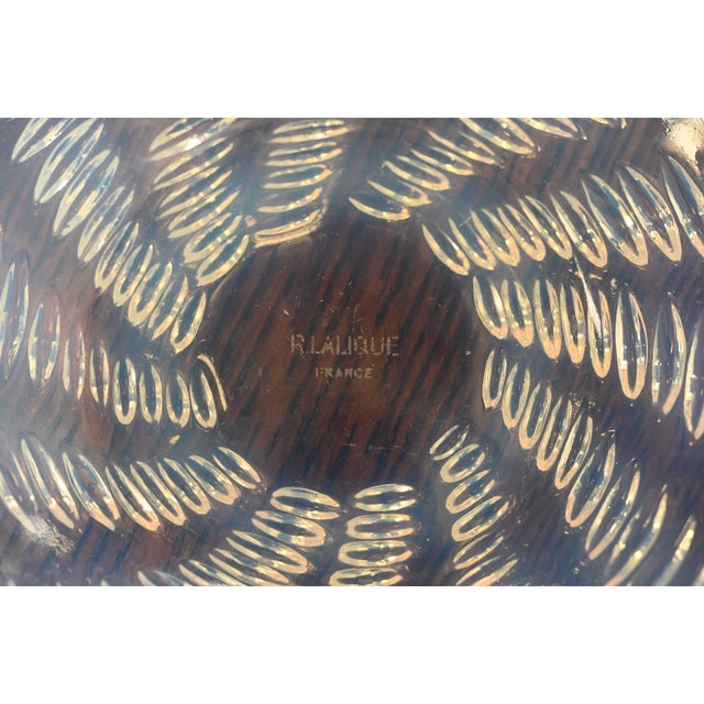 René Lalique "Ondes" Art Deco Opalescent Glass Bowl, 1930s For Sale - Image 10 of 12