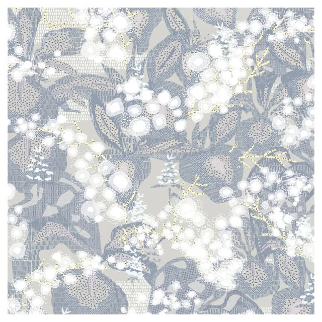 72 Kō Geishi Natsukarekusa Karuru Grey Panel by Ginette Caron and Moriyama for Midsummer-Milano For Sale