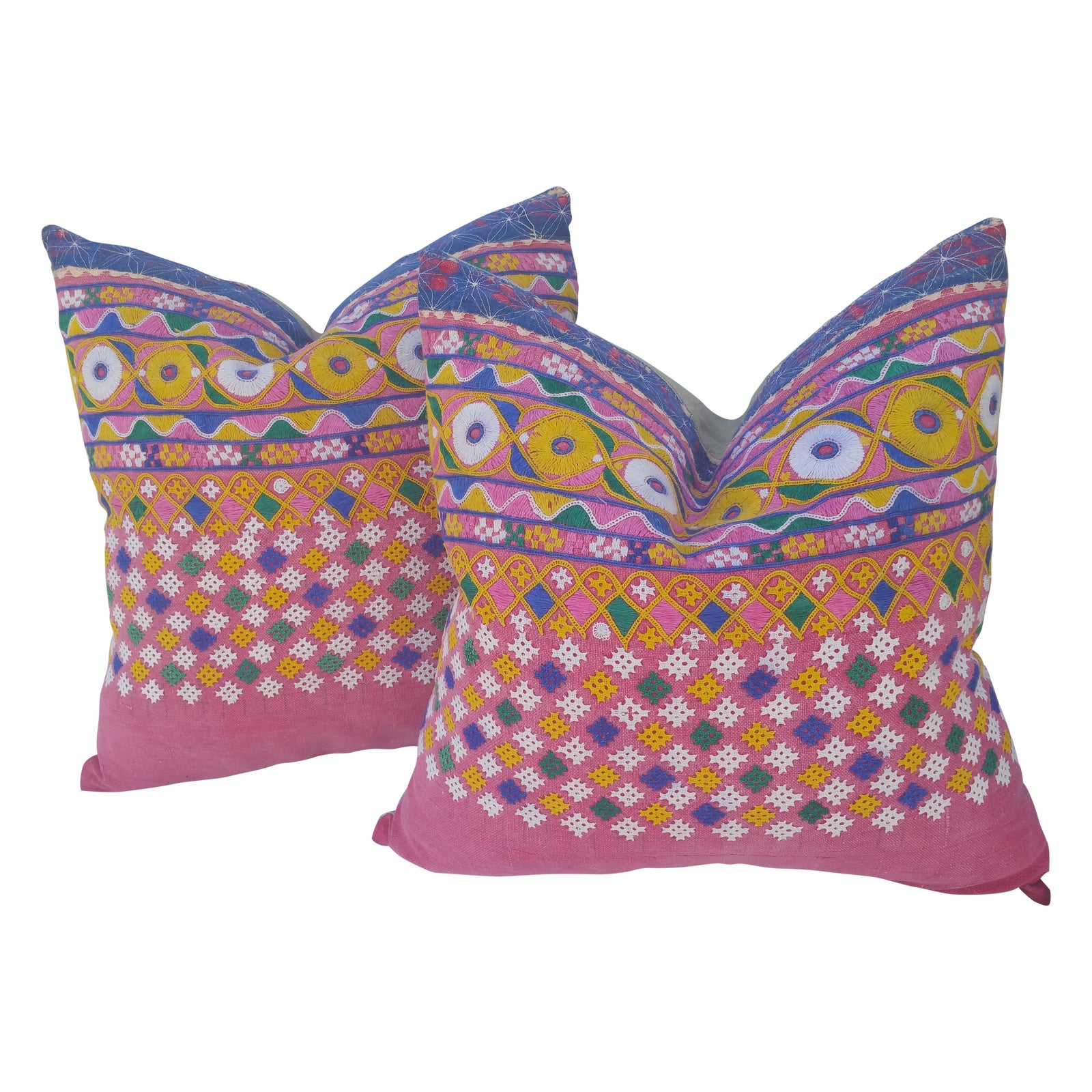 Bangladesh Tribal Skirt Pillow Chairish